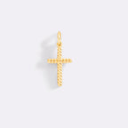 Twisted Cable Cross Charm