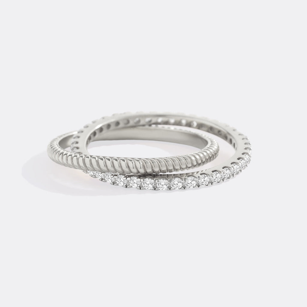 Twisted Interlocking Diamond Band