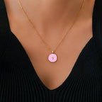 Minimalist Enamel Cross Pendant