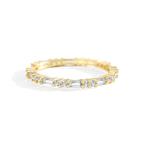 Baguette Gemstone Stacking Ring