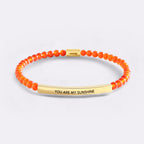 You Are My Sunshine Beaded Inspire Bracelet