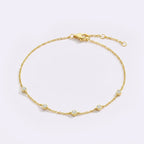 Bezel Set Diamond Bracelet