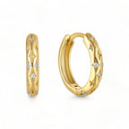 Falling Stars Huggie Hoop Earrings