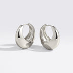Chunky Round Dome Huggie Earrings