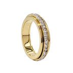 Crystal Statement Spinning Fidget Ring