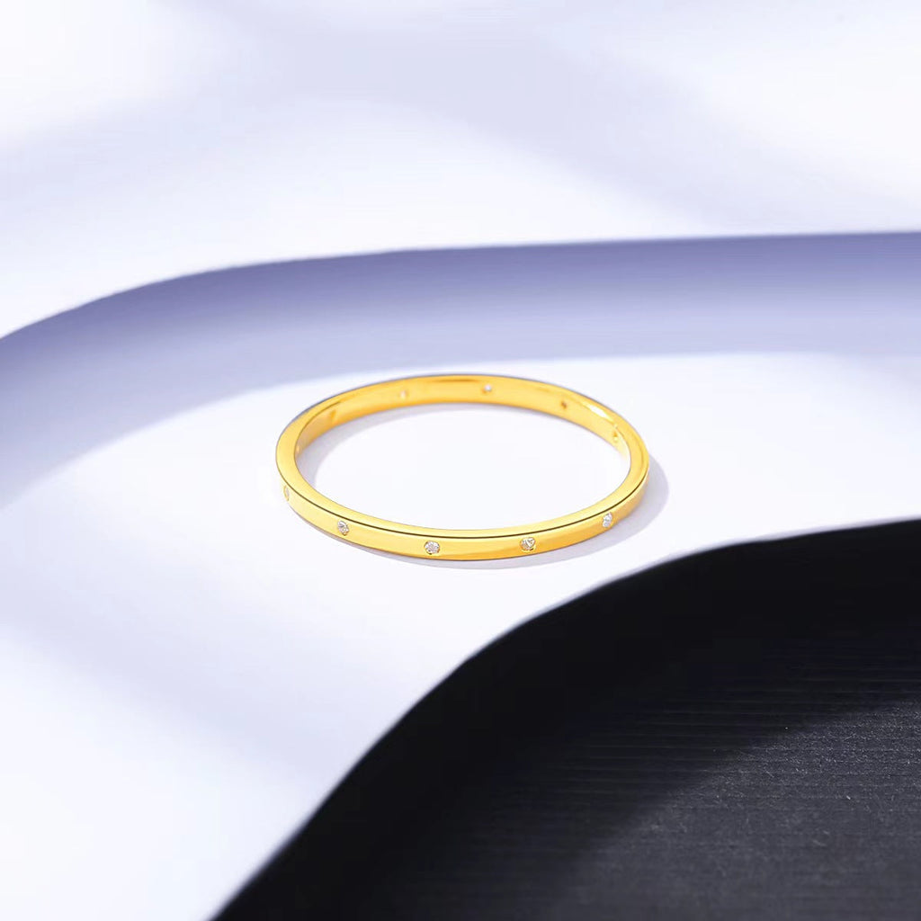 Dainty Braided Stacking Ring