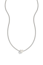 Dainty Heart Stacking Initial Necklace