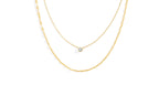 Classic Bezel Necklace and Petal Chain Set