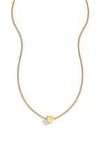 Dainty Heart Stacking Initial Necklace
