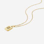 Monogram Portrait Pendant Necklace