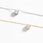 Dainty Solitaire Pendant Necklace