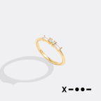 Dainty Personalized Morse Code Ring