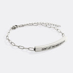 Don't Let The Hard Days Win Inspire Paperclip Bracelet