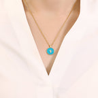 Minimalist Enamel Cross Pendant