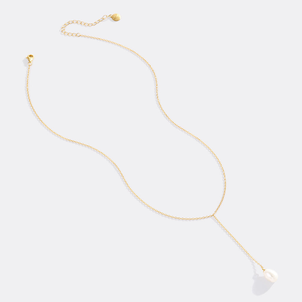 Pearl Lariat Necklace