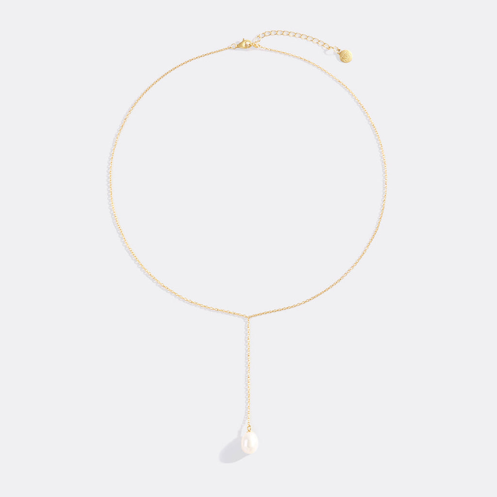 Pearl Lariat Necklace