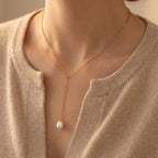 Pearl Lariat Necklace