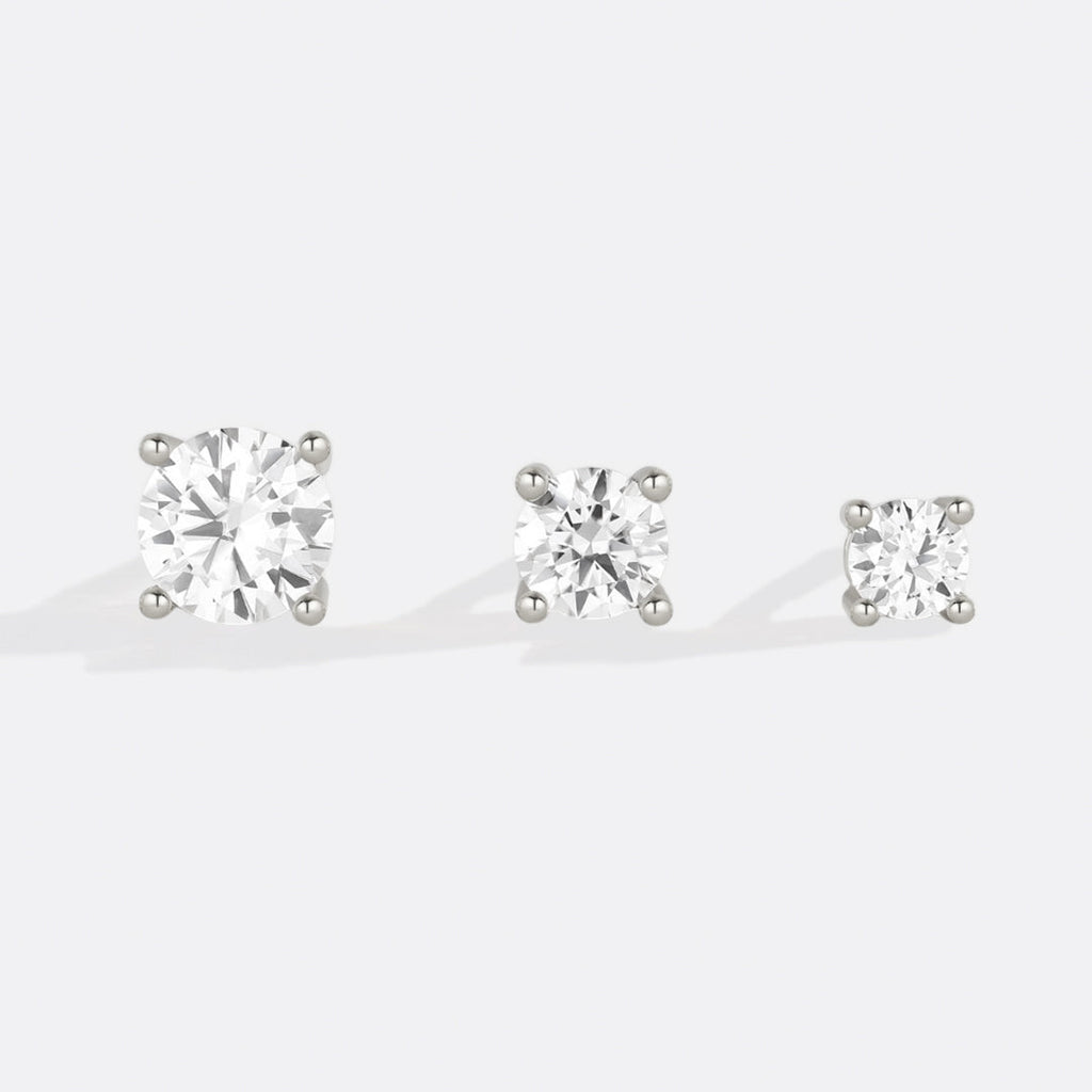 Classic Diamond Stud Earrings
