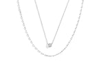 Classic Bezel Necklace and Petal Chain Set