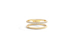 Double Band Pave Ring