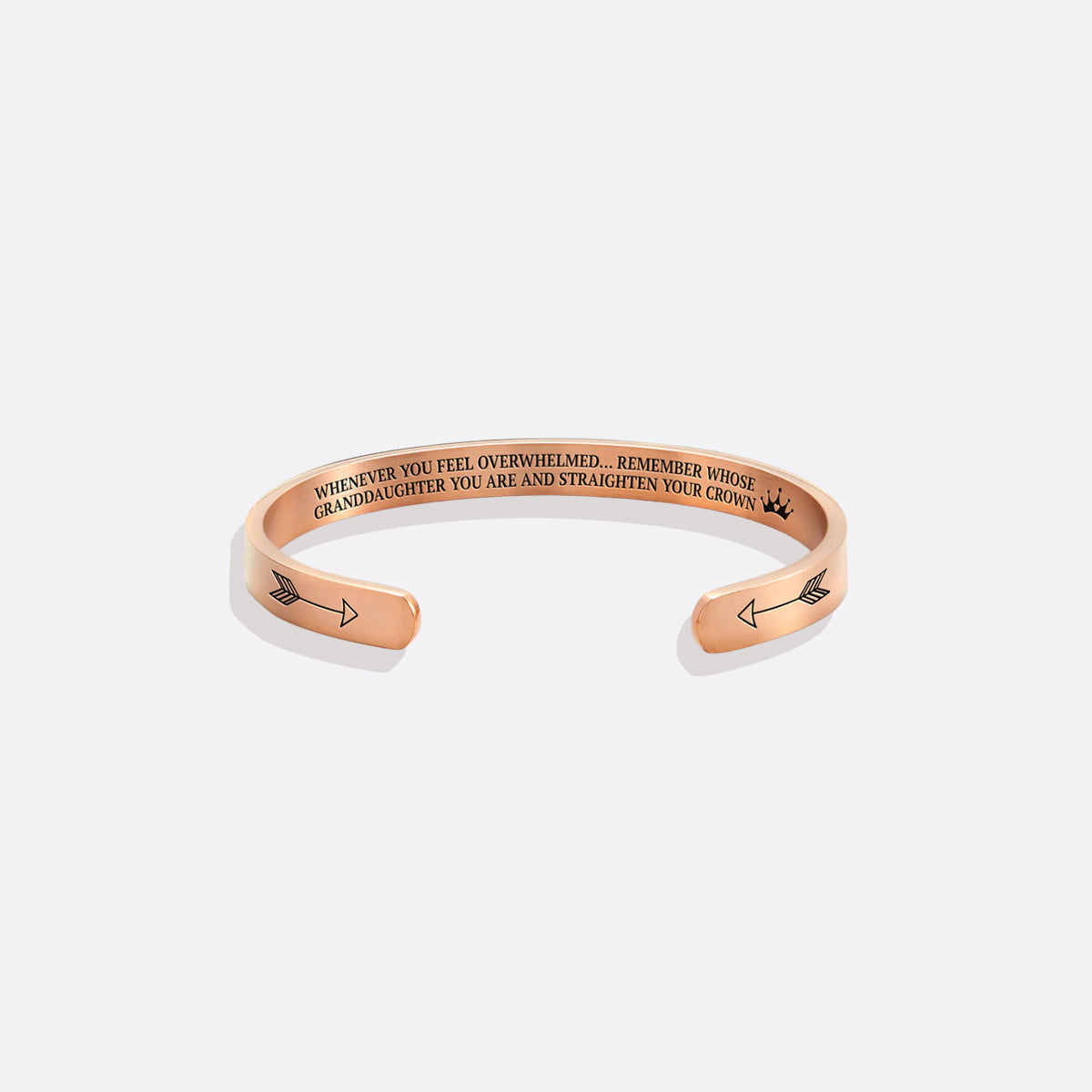 Remember Who You Are and Straighten Your Crown Cuff Bracelet