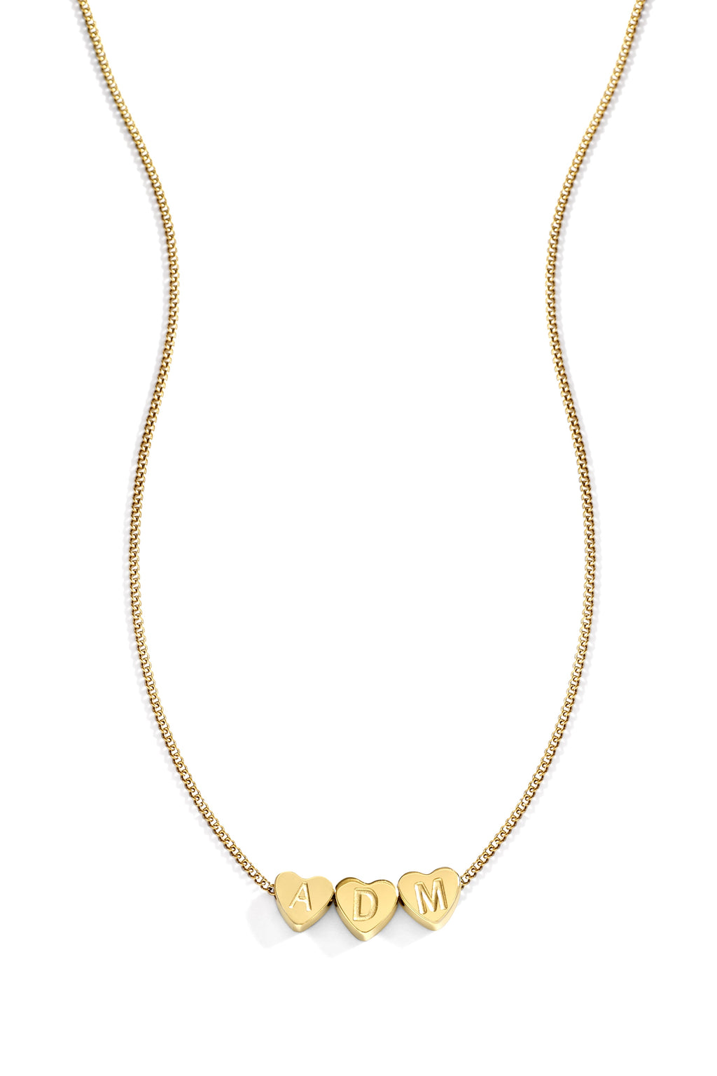 Dainty Heart Stacking Initial Necklace