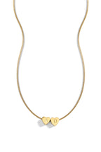 Dainty Heart Stacking Initial Necklace