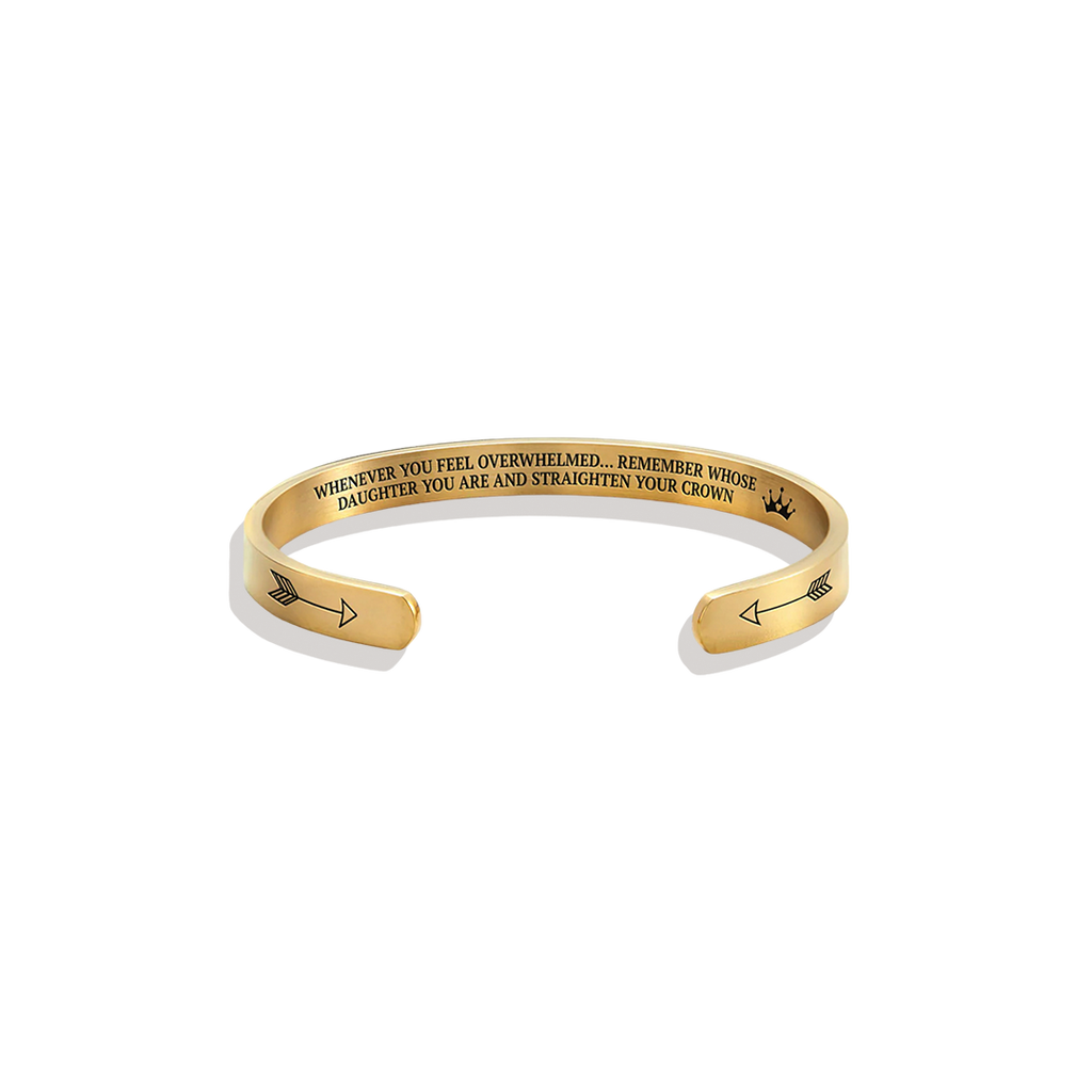 Remember Who You Are and Straighten Your Crown Cuff Bracelet