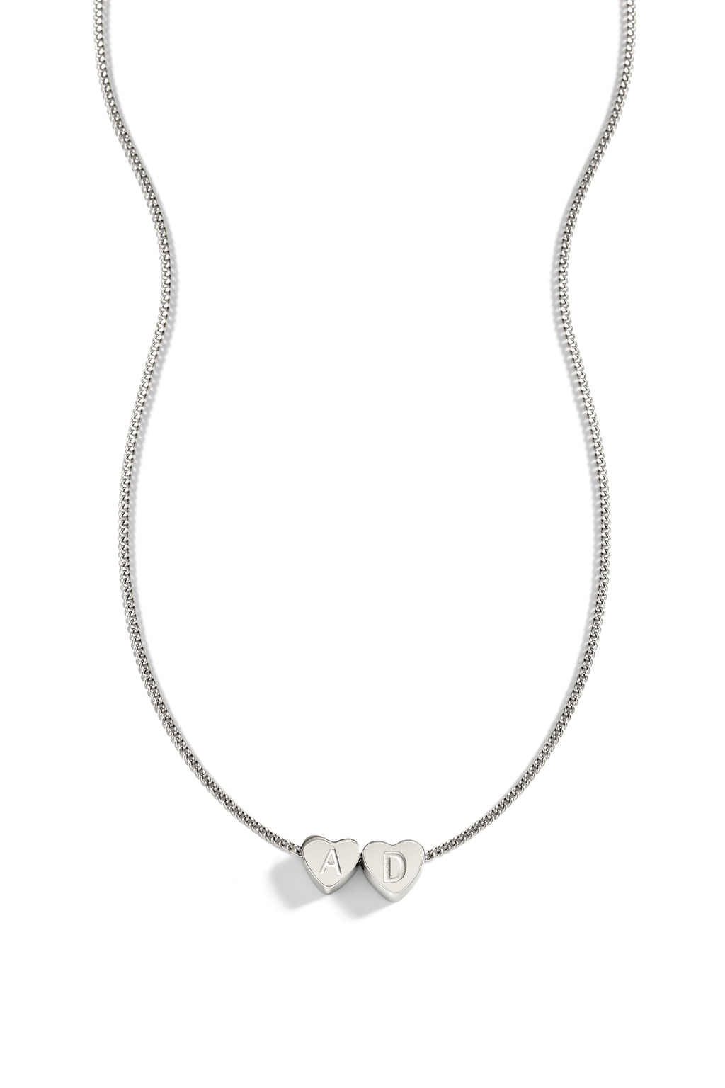 Dainty Heart Stacking Initial Necklace