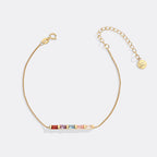 Dainty Baguette Birthstone Bracelet