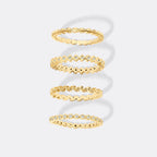 Dainty Gold Mini Ring Set