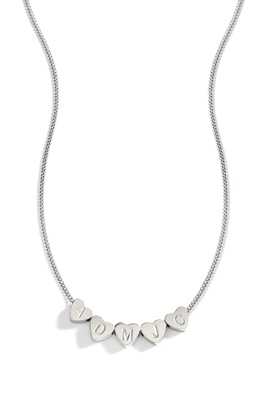 Dainty Heart Stacking Initial Necklace