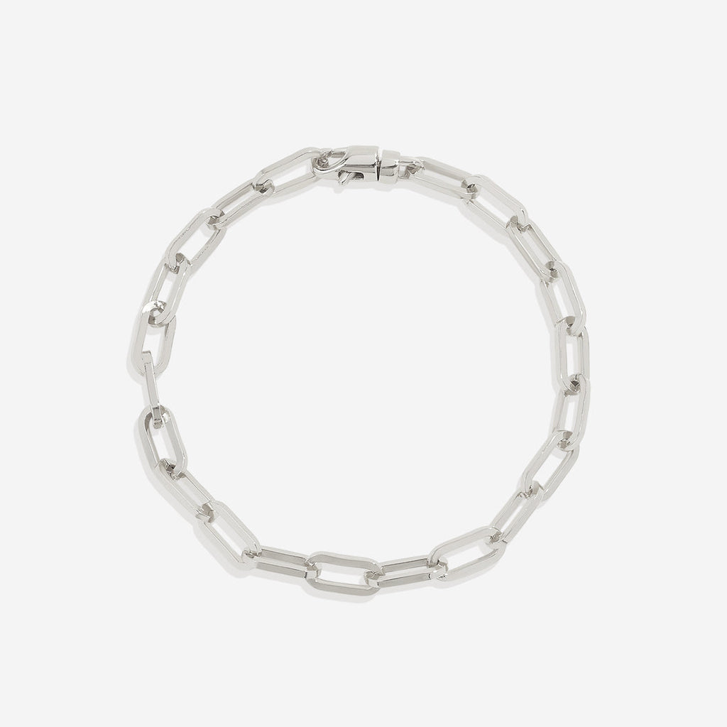 Open Link Paperclip Chain Bracelet