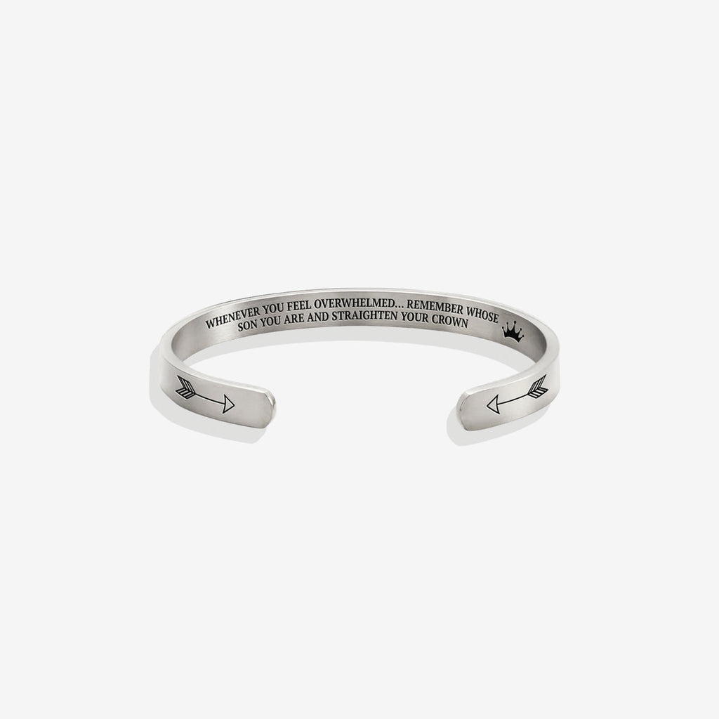 Remember Who You Are and Straighten Your Crown Cuff Bracelet