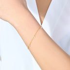 Dainty Diamond Station Bracelet