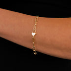 Heart Padlock Bracelet