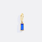 Dainty Baguette Birthstone Charm