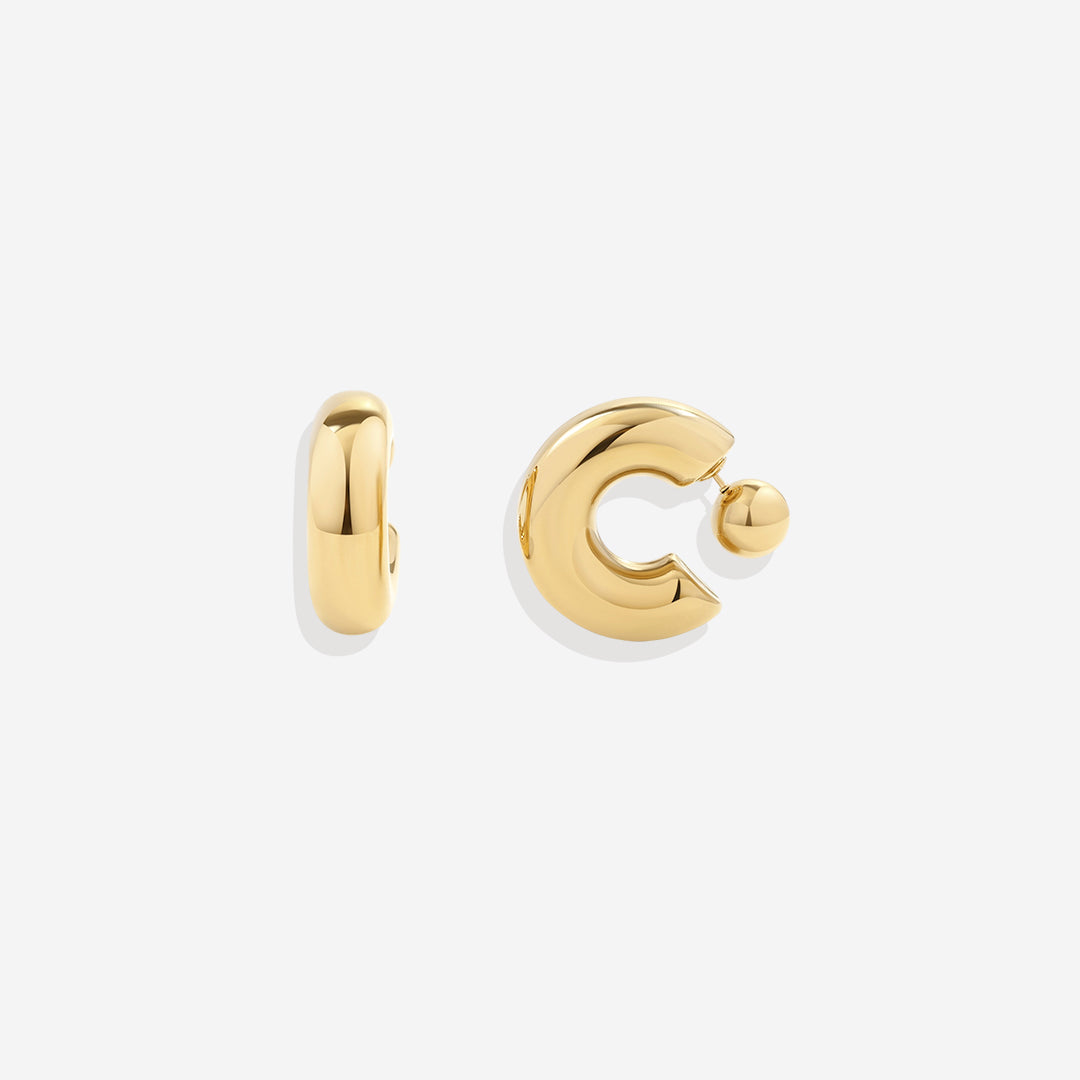 Reversible Hoop Earrings