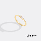 Dainty Personalized Morse Code Ring