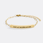 Don't Let The Hard Days Win Inspire Paperclip Bracelet