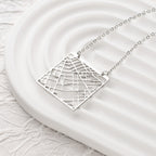 Custom Map Pendant Necklace