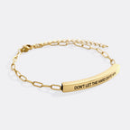 Don't Let The Hard Days Win Inspire Paperclip Bracelet