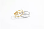 Double Band Pave Ring