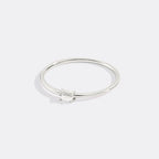 Dainty Baguette Birthstone Stacking Ring