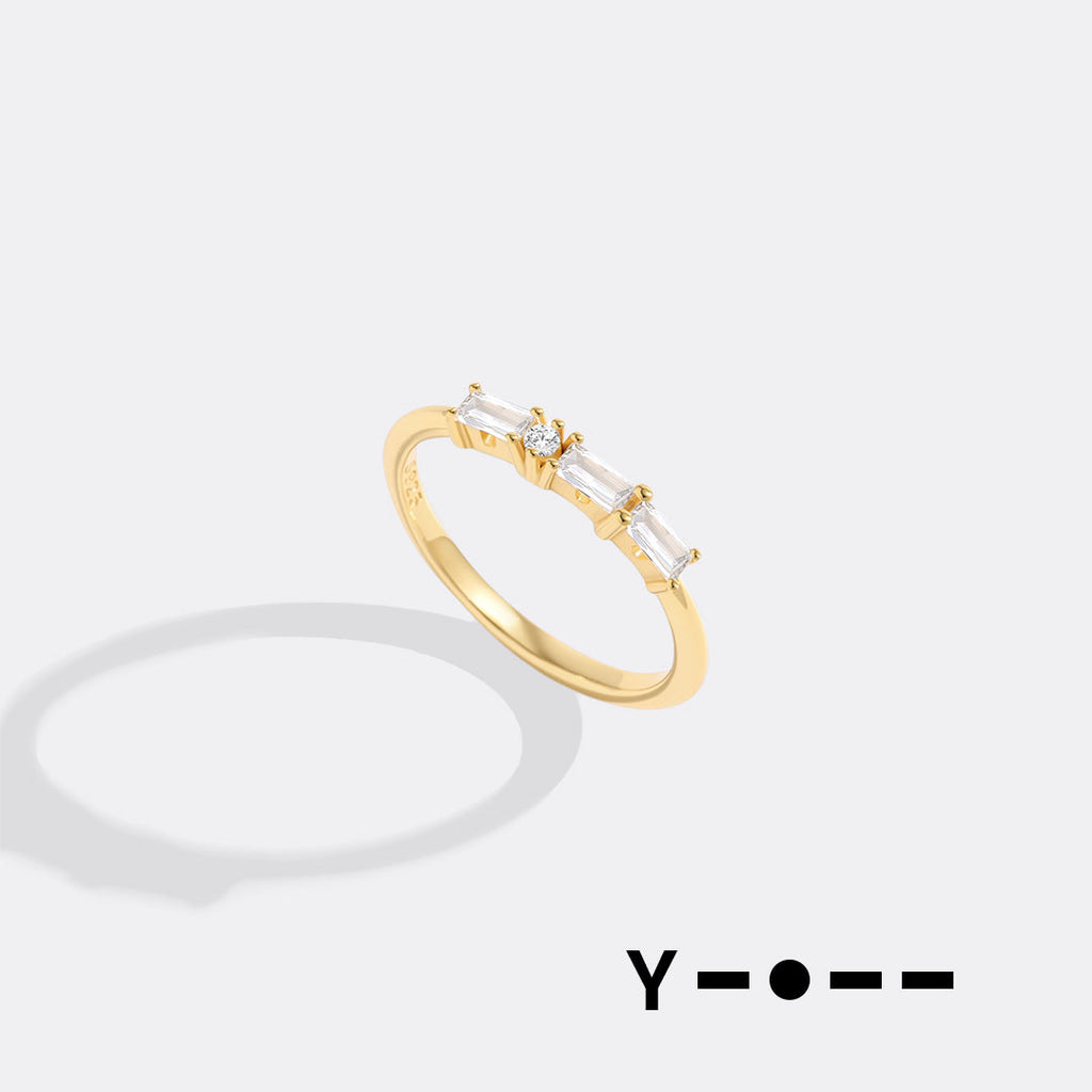 Dainty Personalized Morse Code Ring