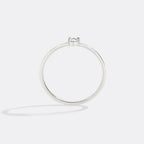 Dainty Baguette Birthstone Stacking Ring