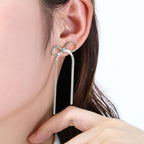 Herringbone Bow Earrings