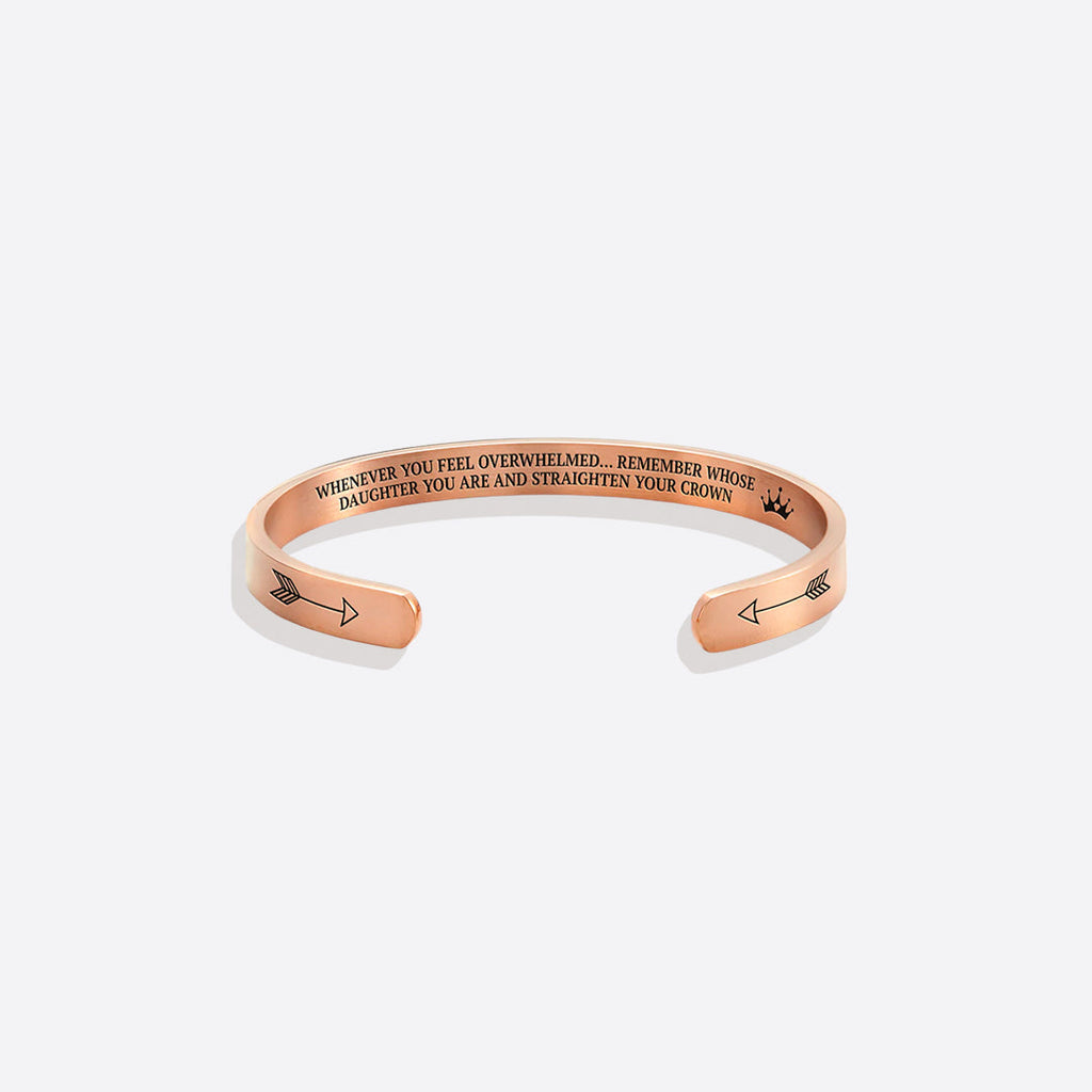 Remember Who You Are and Straighten Your Crown Cuff Bracelet