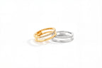 Double Band Pave Ring