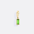 Dainty Baguette Birthstone Charm